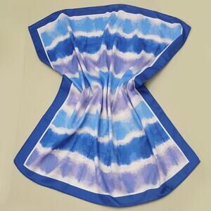 A218-C • Ocean Breeze Tie Dye Silky Bandana Scarf